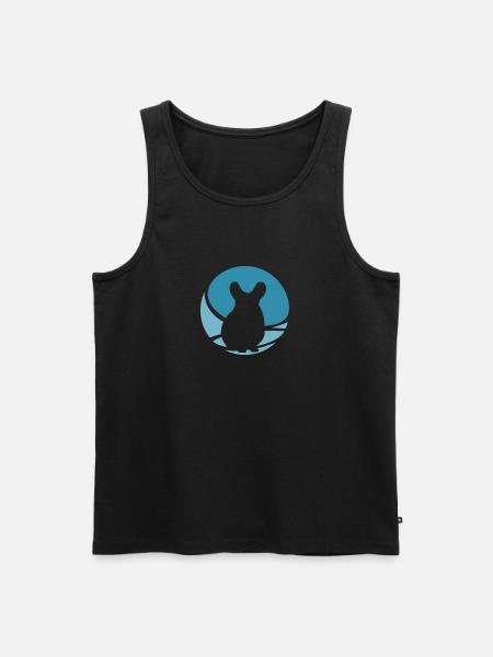 Streifenhörnchen Chinchilla Chinchilla - Männer Premium Bio Tank Top - Schwarz