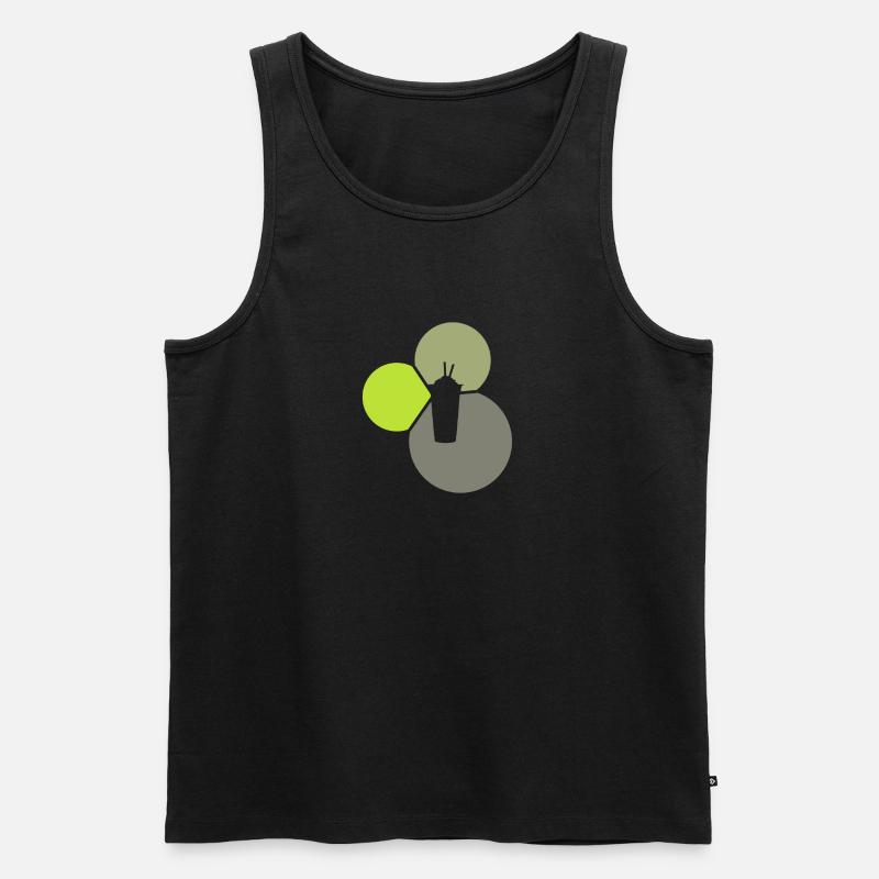 Bubbletee Bubble Tea Bubble - Männer Premium Bio Tank Top - Schwarz