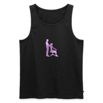 Chiropraktik Chiropractor Chiropraktiker - Männer Premium Bio Tank Top - Schwarz - Vorne - AI Model Male 178 light (178cm)