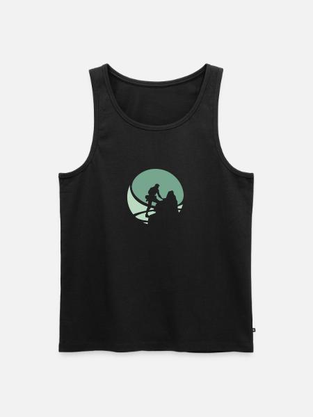Felsklettern Kletterwand Felsklettern - Männer Premium Bio Tank Top - Schwarz