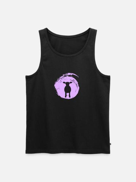 Rind Milch Milch - Männer Premium Bio Tank Top - Schwarz