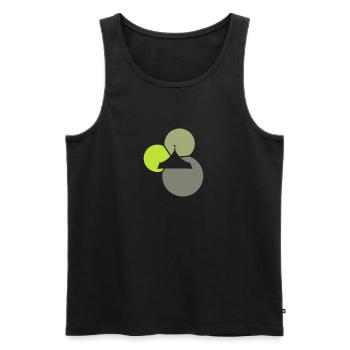 Circus Tent Circus Elephant - Men's Premium Organic Tank Top - black - Front - AI Model Male 178 light (178cm)