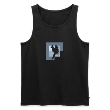 Cockatiel Nymphensittich Nymphensittich - Männer Premium Bio Tank Top - Schwarz - Vorne - AI Model Male 178 light (178cm)