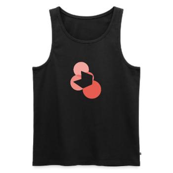 Blogging Blogging Blogger - Men's Premium Organic Tank Top - black - Front - AI Model Male 178 light (178cm)