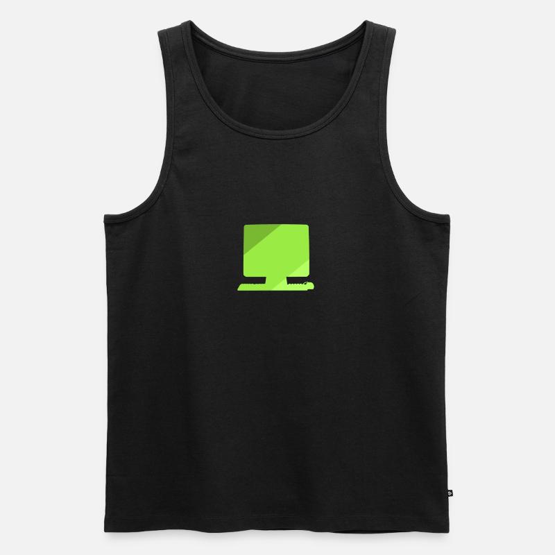 Computer Tech Tech - Men's Premium Organic Tank Top - black