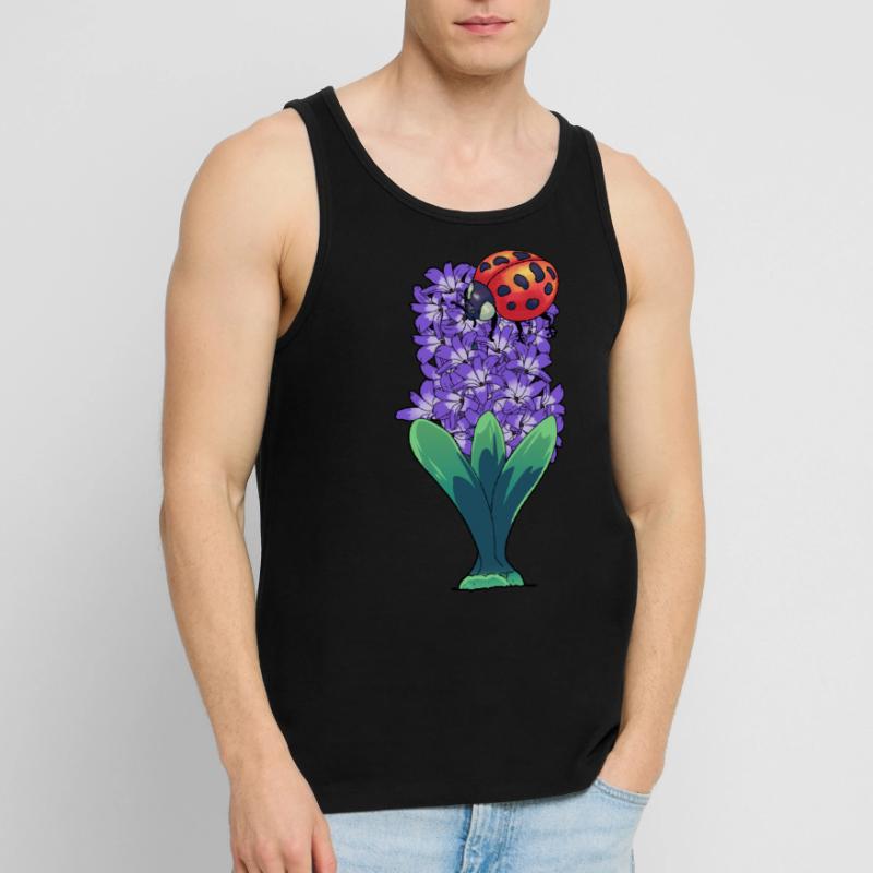 Spring Feeling Easter Ladybug Spring Nature Men's Premium Organic Tank Top