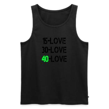 15Amour noir - Débardeur bio Premium Homme - noir - Devant - Michal (187cm)