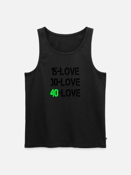 15love black - Männer Premium Bio Tank Top -