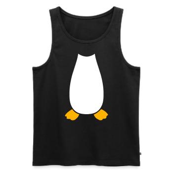 Penguin Costume Carnival Animal Lower Body Funny - Men's Premium Organic Tank Top - black - Front - Michal (187cm)