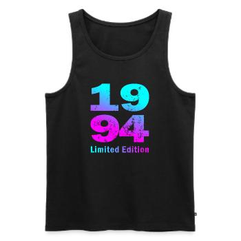 Birthday, born in 1994 limited edition - Men's Premium Organic Tank Top - black - Front - Michal (187cm)