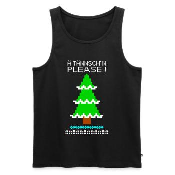 ä tännsch ́n please - Men's Premium Organic Tank Top - black - Front - Michal (187cm)