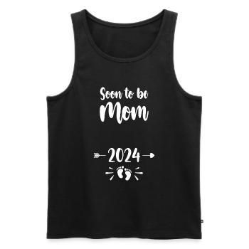 Mom Soon To Be Mommy 2024 Mother Pregnant Kids Mot - Men's Premium Organic Tank Top - black - Front - Michal (187cm)