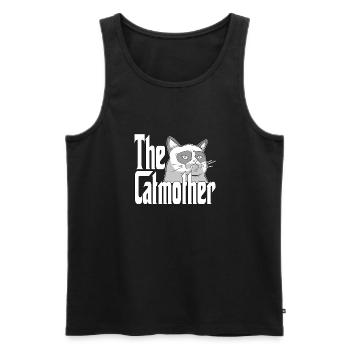 Cat Mom The Catmother Crazy Cat Mother Kitty Mommy - Men's Premium Organic Tank Top - black - Front - Michal (187cm)