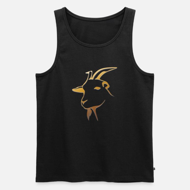 goat28 - Männer Premium Bio Tank Top - Schwarz