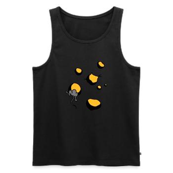 maus - Men's Premium Organic Tank Top - black - Front - AI Model Male 178 light (178cm)