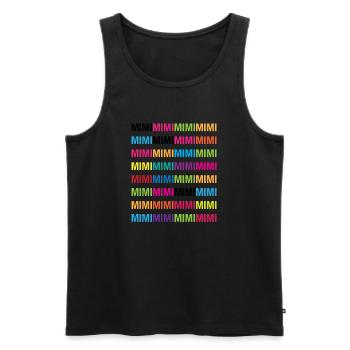 Mimimi - Männer Premium Bio Tank Top - Schwarz - Vorne - AI Model Male 178 light (178cm)