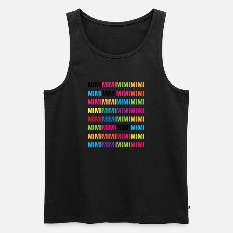 Mimimi - Männer Premium Bio Tank Top - Schwarz