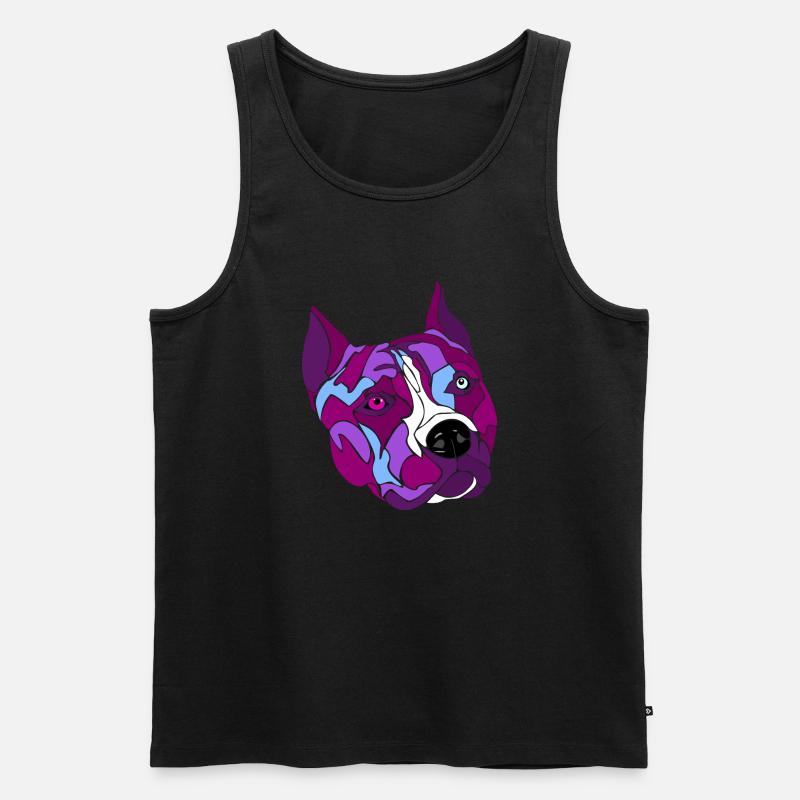 Mitarbeiter fi - Männer Premium Bio Tank Top - Schwarz