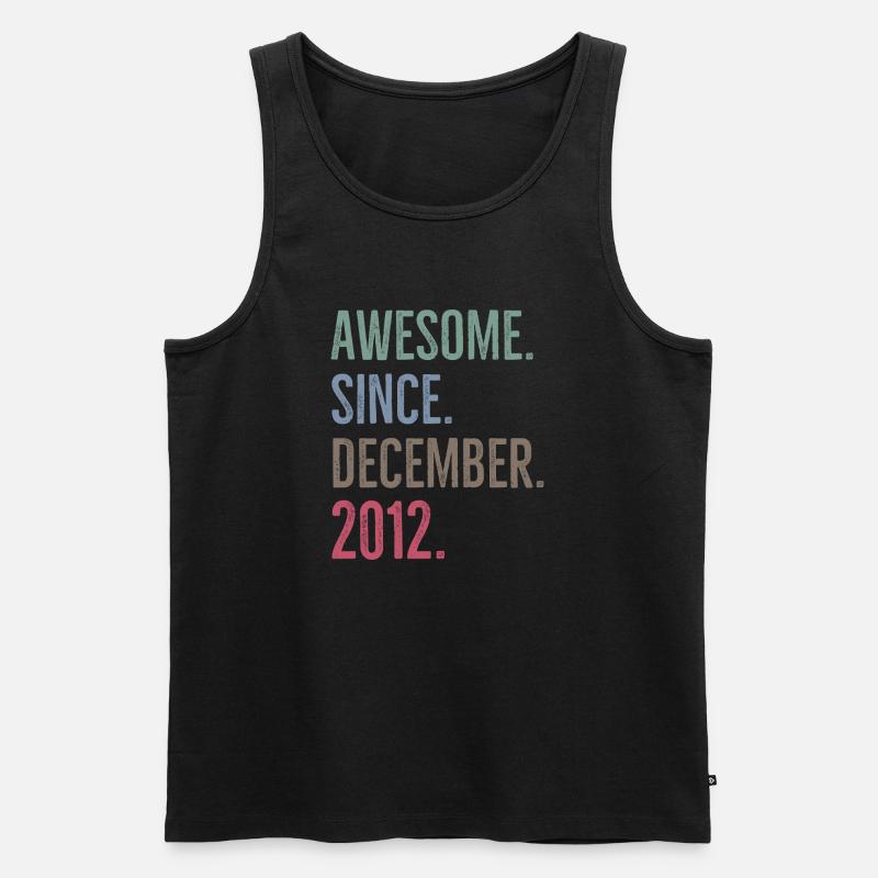 Awesome seit Dezember 2012 - Männer Premium Bio Tank Top - Schwarz