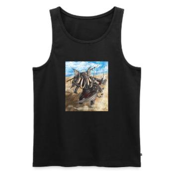 ganesh big bad elephant - Männer Premium Bio Tank Top - Schwarz - Vorne - Michal (187cm)