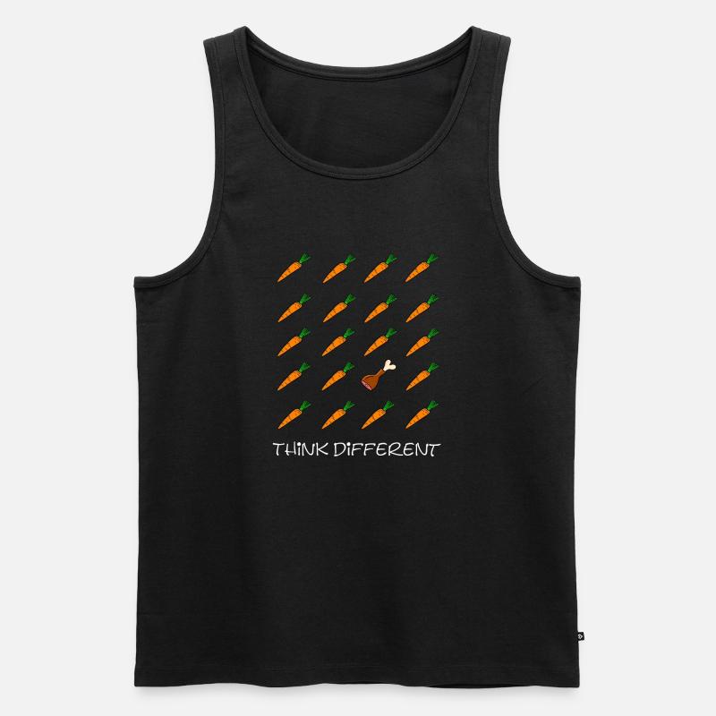 Think different - Männer Premium Bio Tank Top - Schwarz