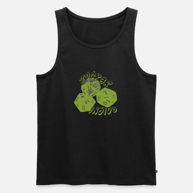zocker - Männer Premium Bio Tank Top - Schwarz