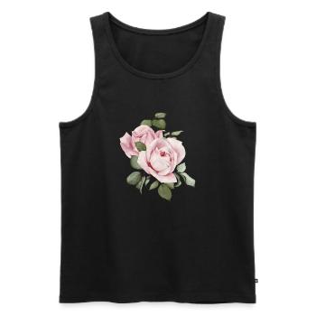 Roses - Débardeur bio Premium Homme - noir - Devant - Michal (187cm)