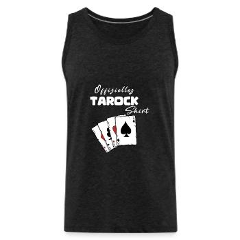 Chemise officielle de tarot - Débardeur bio Premium Homme - charbon - Devant - Alexander (188cm)