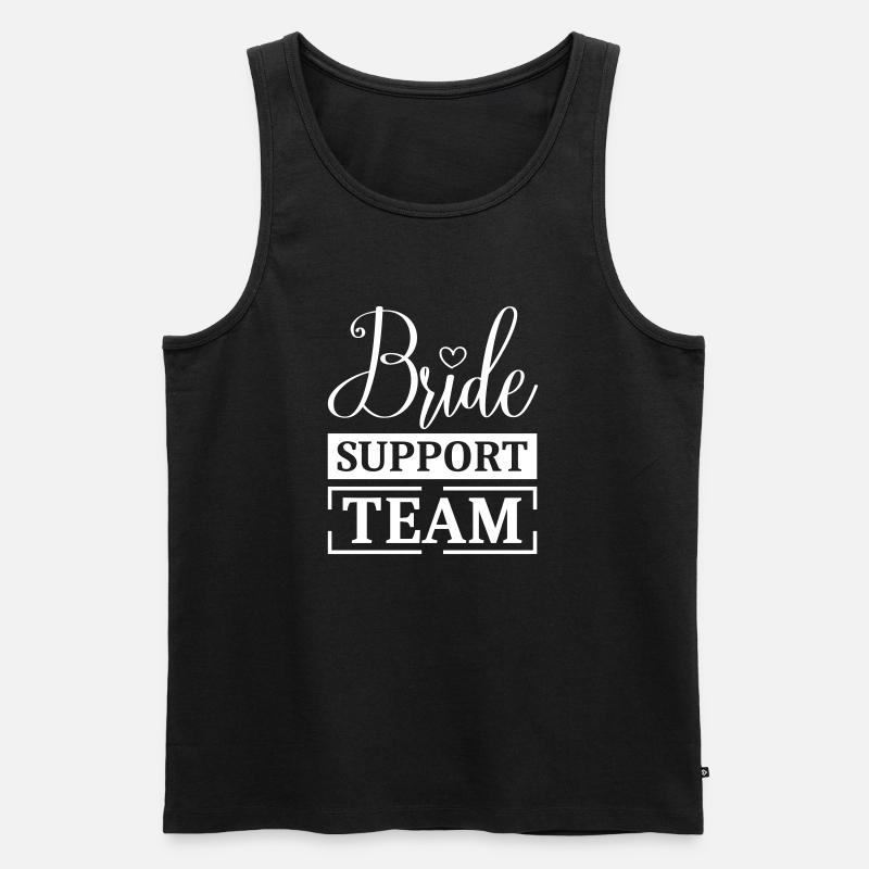 Braut Support Team - Männer Premium Bio Tank Top - Schwarz