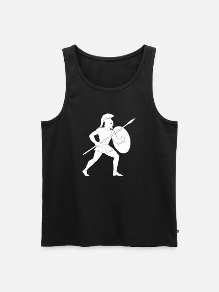 Spartan Warrior - Men's Premium Organic Tank Top - black
