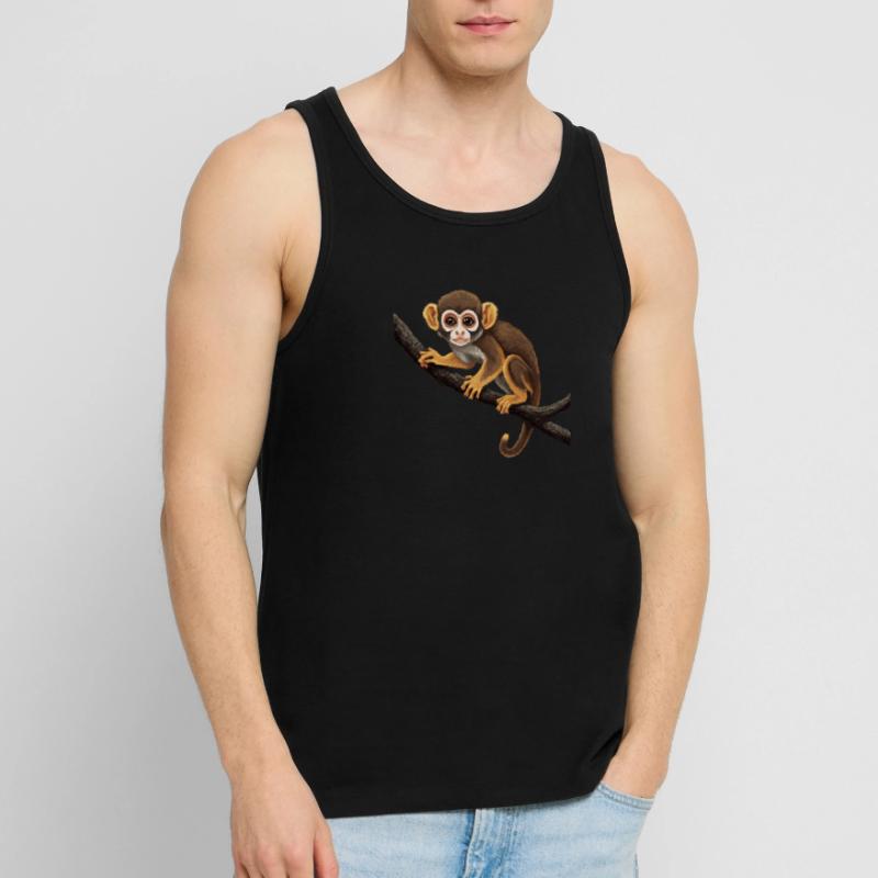 Squirrel monkey Squirrel monkey monkey monkey baby Men's Premium Organic Tank Top