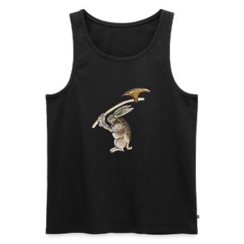 Killer Rabbit - Männer Premium Bio Tank Top - Schwarz - Vorne - AI Model Male 178 light (178cm)