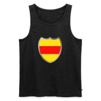 Großherzogtum Baden (Wappen) - Männer Premium Bio Tank Top - Schwarz - Vorne - Michal (187cm)