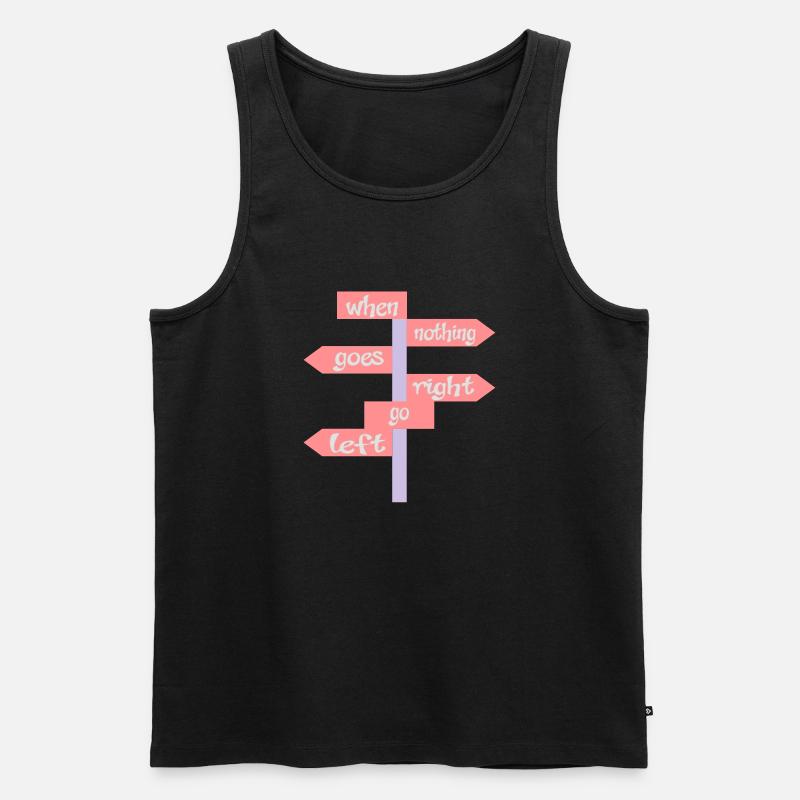 lustig - Männer Premium Bio Tank Top - Schwarz