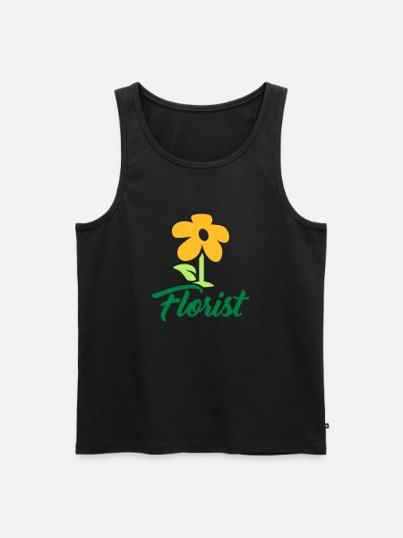 Florist - Men's Premium Organic Tank Top - black
