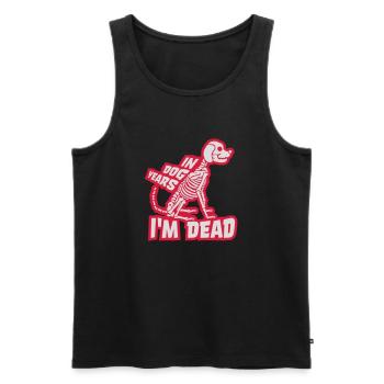 in dog years Dead - Men's Premium Organic Tank Top - black - Front - Michal (187cm)
