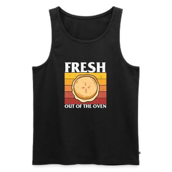 fresh ou of the oven - Funny Turkey - Débardeur bio Premium Homme - noir - Devant - Michal (187cm)