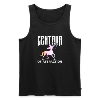 centaur of attraction Design for a mythology fan - Männer Premium Bio Tank Top - Schwarz - Vorne - AI Model Male 178 light (178cm)
