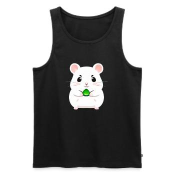 Mignon Cartoon Hamster Love Pet 8 - Débardeur bio Premium Homme - noir - Devant - Michal (187cm)