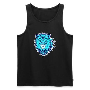 Spirit of a lion - Men's Premium Organic Tank Top - black - Front - AI Model Male 178 light (178cm)