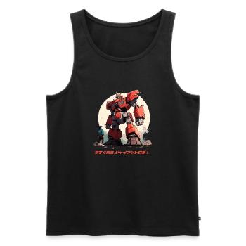 Crush them now - Men's Premium Organic Tank Top - black - Front - AI Model Male 178 light (178cm)