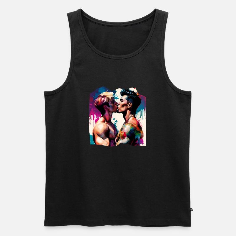 Pusu ist - Männer Premium Bio Tank Top - Schwarz