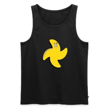 Bannanita - Männer Premium Bio Tank Top - Schwarz - Vorne - AI Model Male 178 light (178cm)