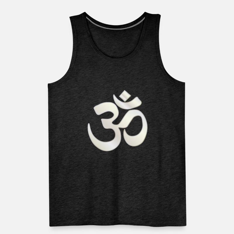 Aum Platinum Symbol Men's Premium Organic Tank Top