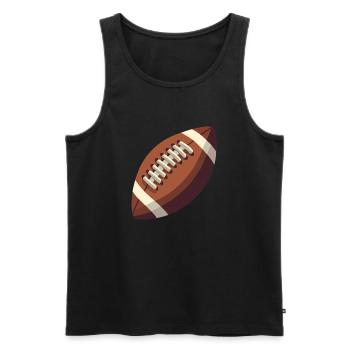 Fußball - Männer Premium Bio Tank Top - Schwarz - Vorne - AI Model Male 178 light (178cm)