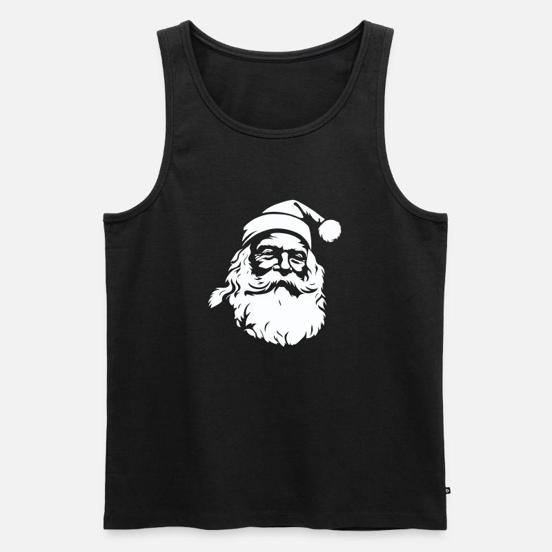 Fröhlicher Weihnachtsmann - Männer Premium Bio Tank Top - Schwarz