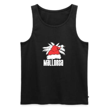 Christmas in mallorca - Men's Premium Organic Tank Top - black - Front - AI Model Male 178 light (178cm)