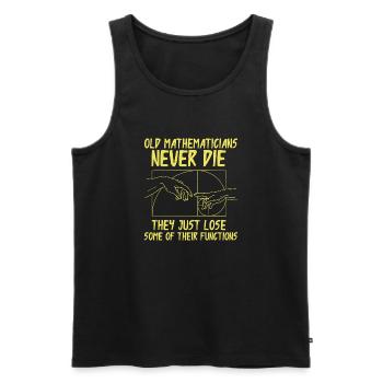 Nombre d’or mathématique de la géométrie de Fibonacci - Débardeur bio Premium Homme - noir - Devant - AI Model Male 178 light (178cm)