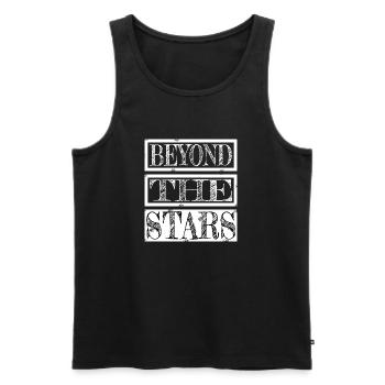 gift idea space exploration funny quote cool bday - Men's Premium Organic Tank Top - black - Front - AI Model Male 178 light (178cm)