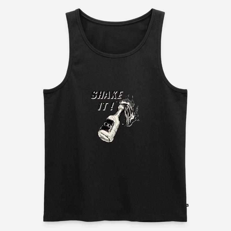 Schütteln Sie das Getränk ! - Männer Premium Bio Tank Top - Schwarz